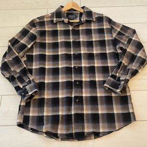 Men’s Pendleton Mason Flannel Black Plaid Shirt